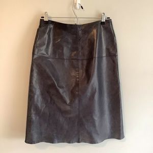 Banana Republic leather skirt Size 0